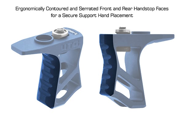 UTG Keymod Ultra Slim Handstop - BLUE-3825