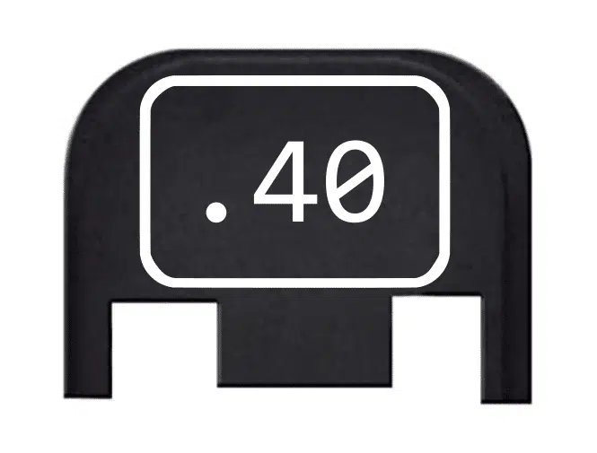 Engraved Slide Plate For Glocks .40 CAL KM Tactical