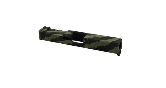 cerkoated glock 19 glock 17 tiger stripe slide