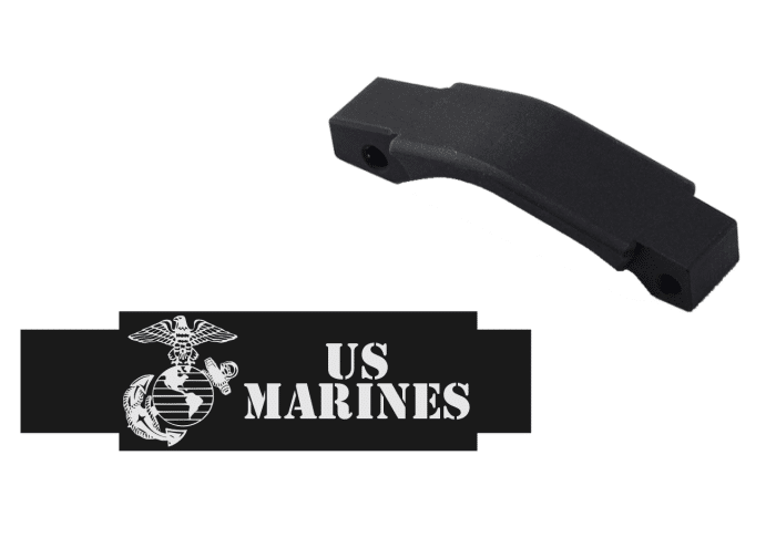 engraved enhanced ar trigger guard - us marine corps