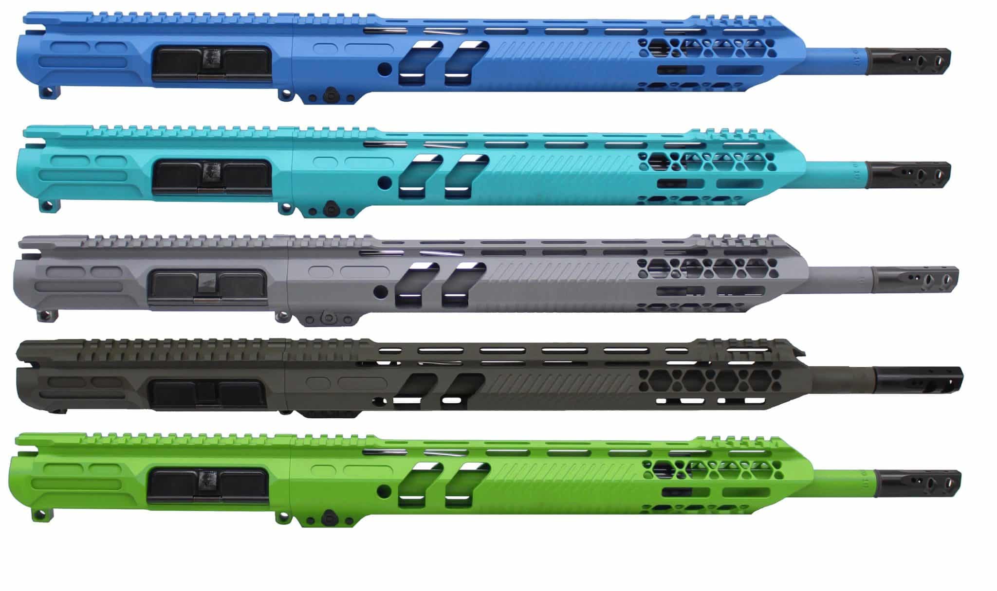 au-16-cerakote cerakoted 16" km billet upper assembly - family photo