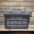 engraved ammo can example - black, backdrop