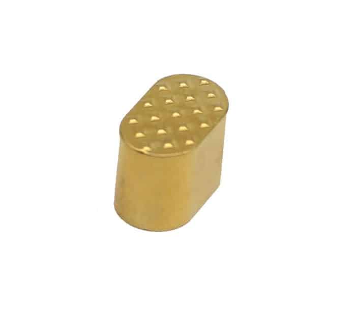 titanium nitride tin coated gold knurled magazine button for ar