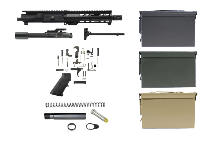complete ar-15 kit 5.56 300 blackout upper receiver ammo can